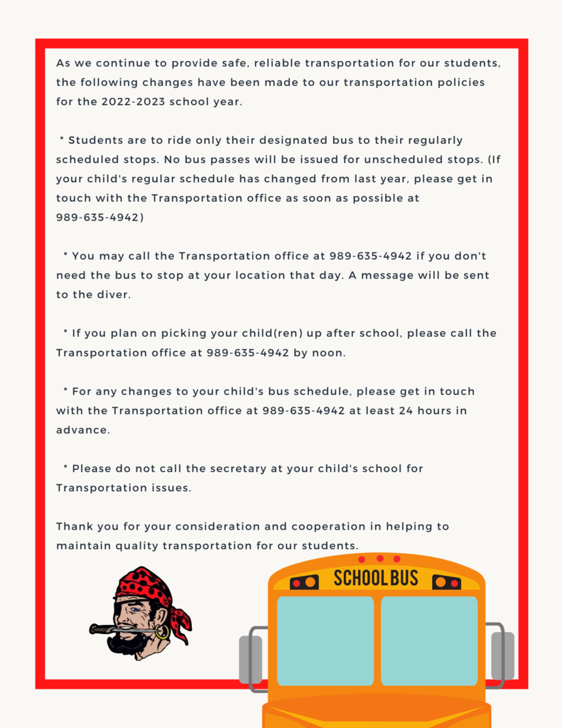 Bus info 2022-2023
